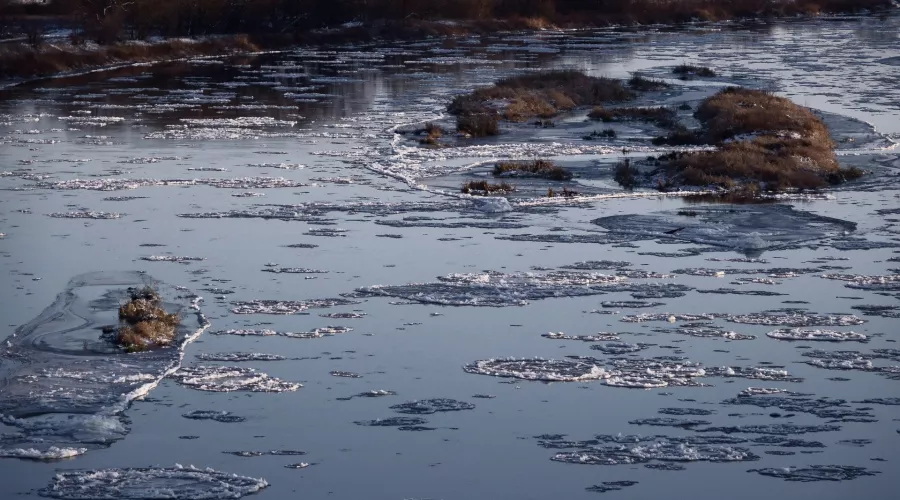 Лед тронулся: на реке Бии начался ледоход 
