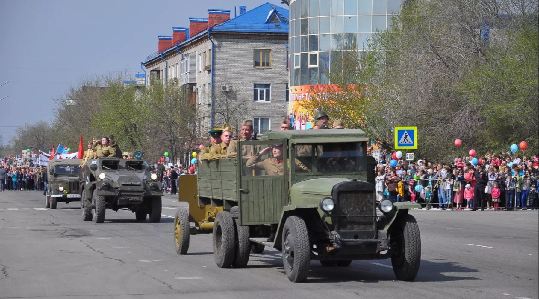 День П0беды. Парад в Бийске. 9 Мая