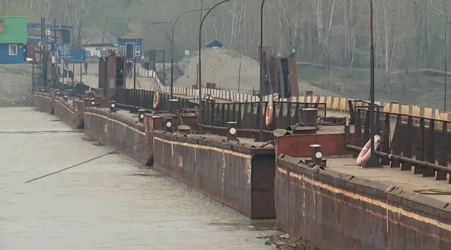 В Бийске 7 мая возобновит работу понтонный мост