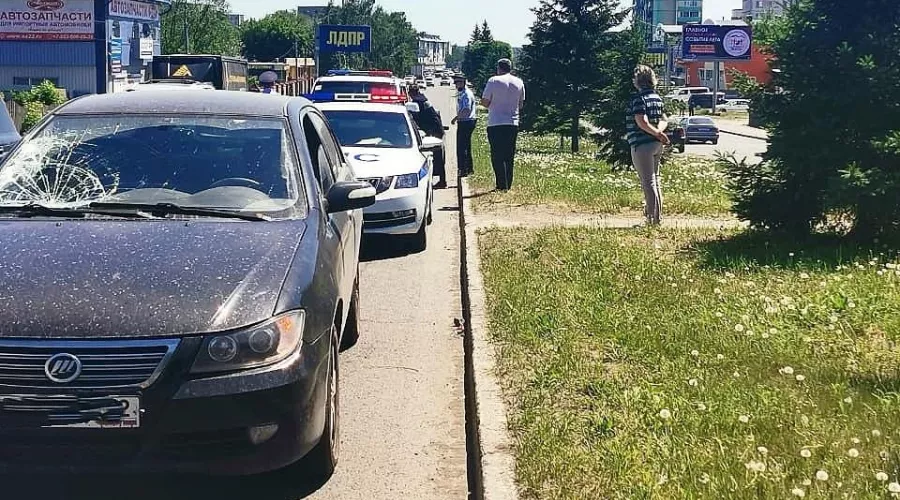В Бийске произошло ДТП по вине несовершеннолетнего пешехода