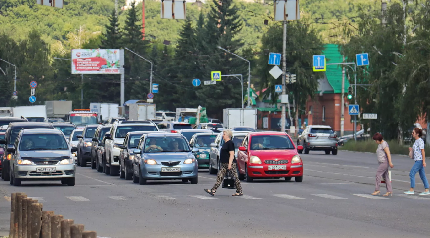 Дороги, машины, пешеходы пер. Коммунарский 