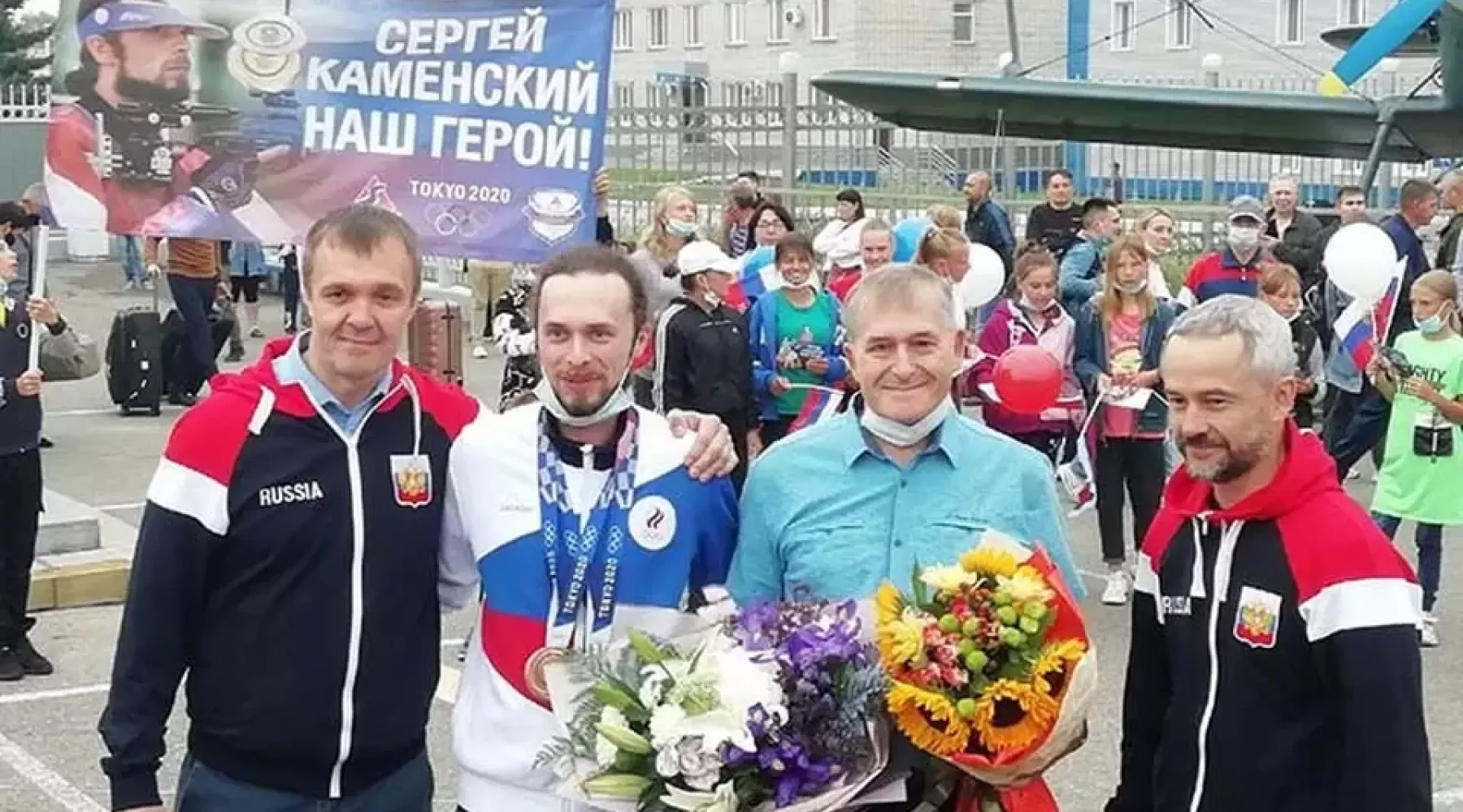 Стрелка Сергея Каменского встретили на Алтае после успеха на Олимпиаде