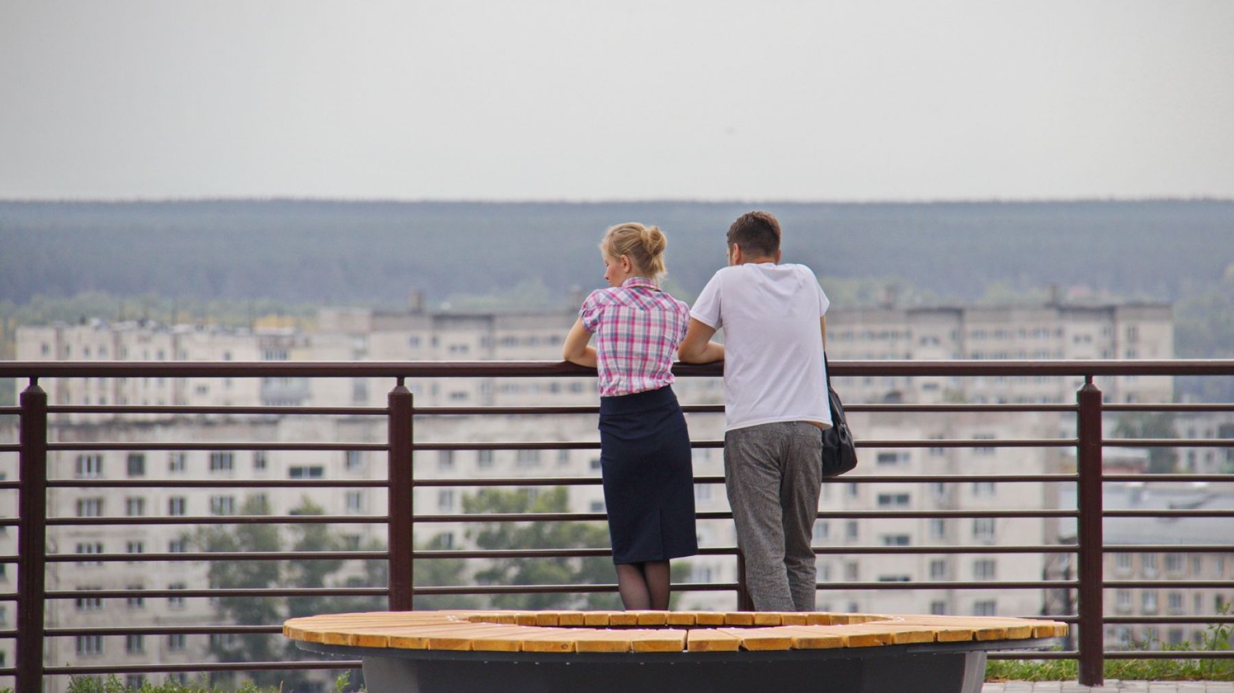 Вид на Бийск. Сквер Нагорный