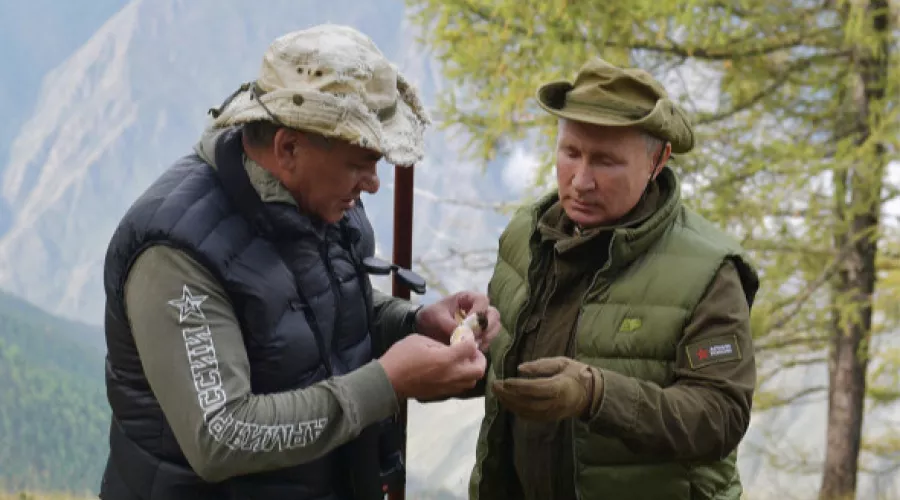 Прогулки, свежий воздух: Путин и Шойгу отдыхают в Сибири