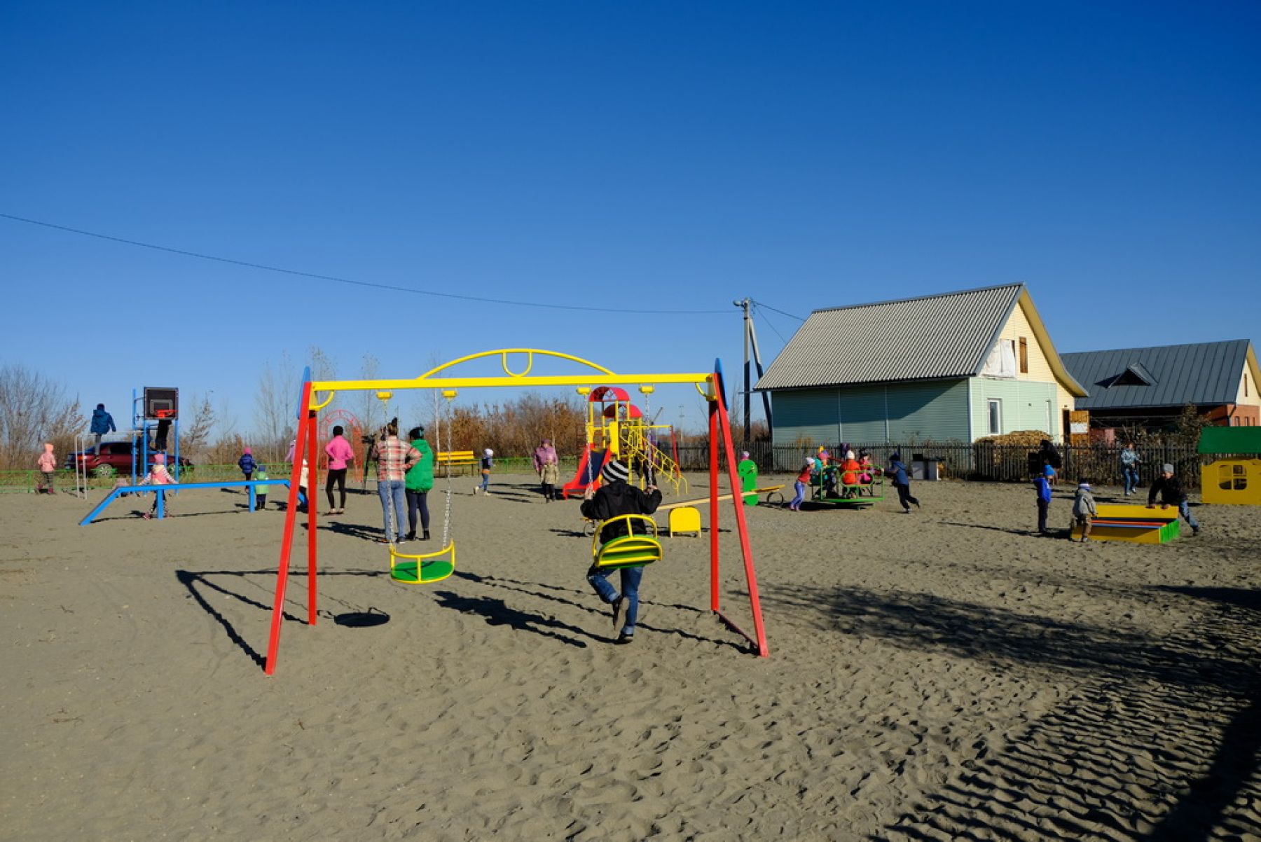 Детская площадка появилась в поселке Восточный