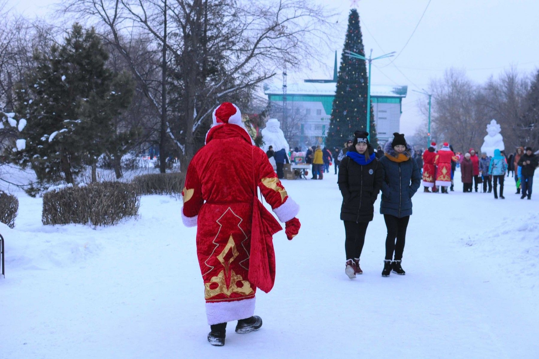 Фоторепортаж: открытие главной городской елки 