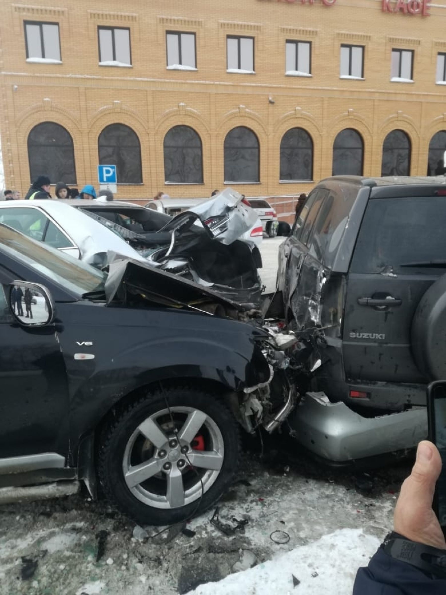 Семь машин пострадали в ДТП на Чуйском тракте 