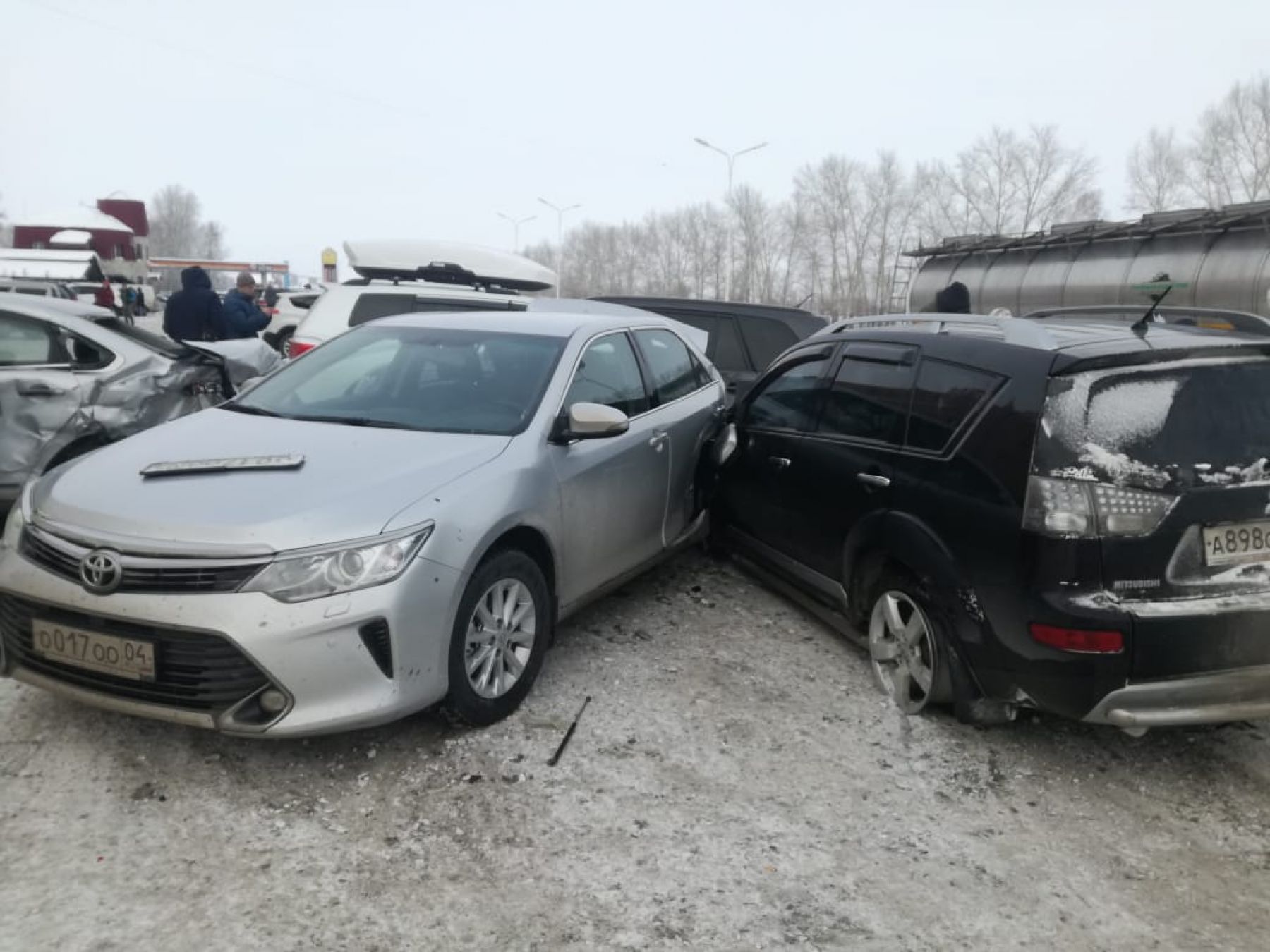 Семь машин пострадали в ДТП на Чуйском тракте 