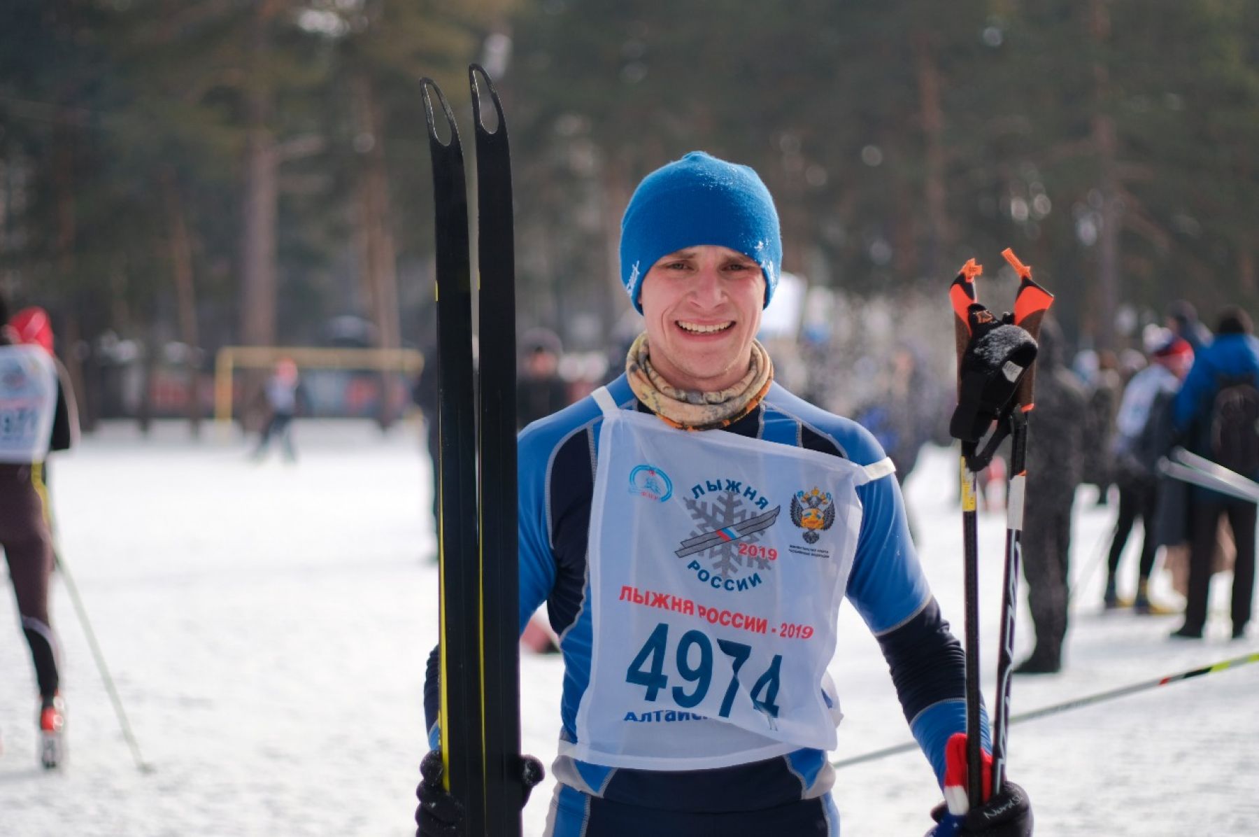 Бийск принял участие в массовой гонке «Лыжня России» 