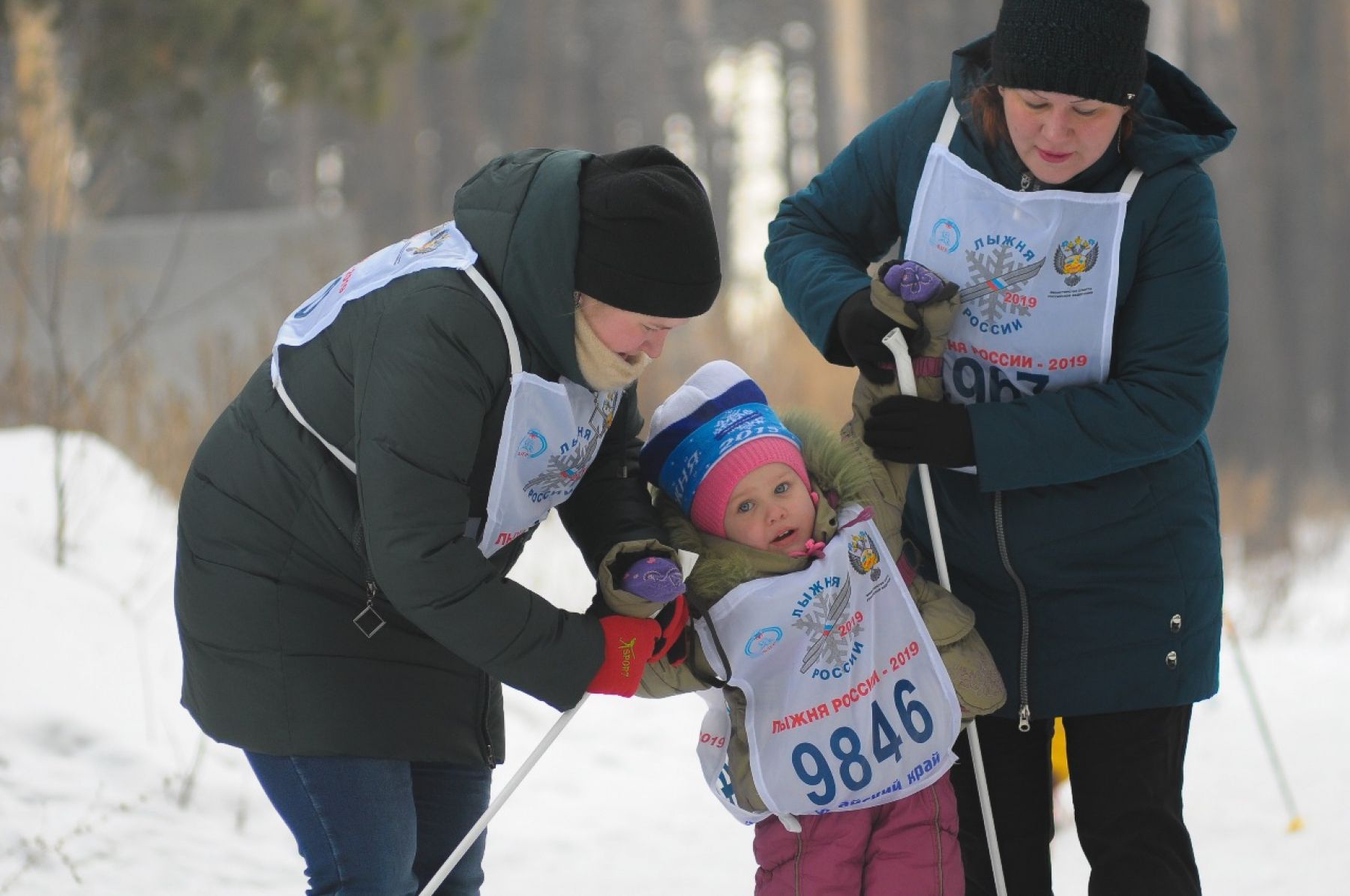 Бийск принял участие в массовой гонке «Лыжня России» 