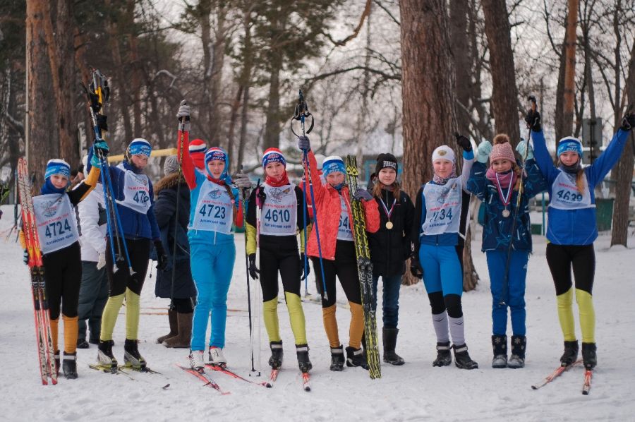 Бийск принял участие в массовой гонке «Лыжня России» 