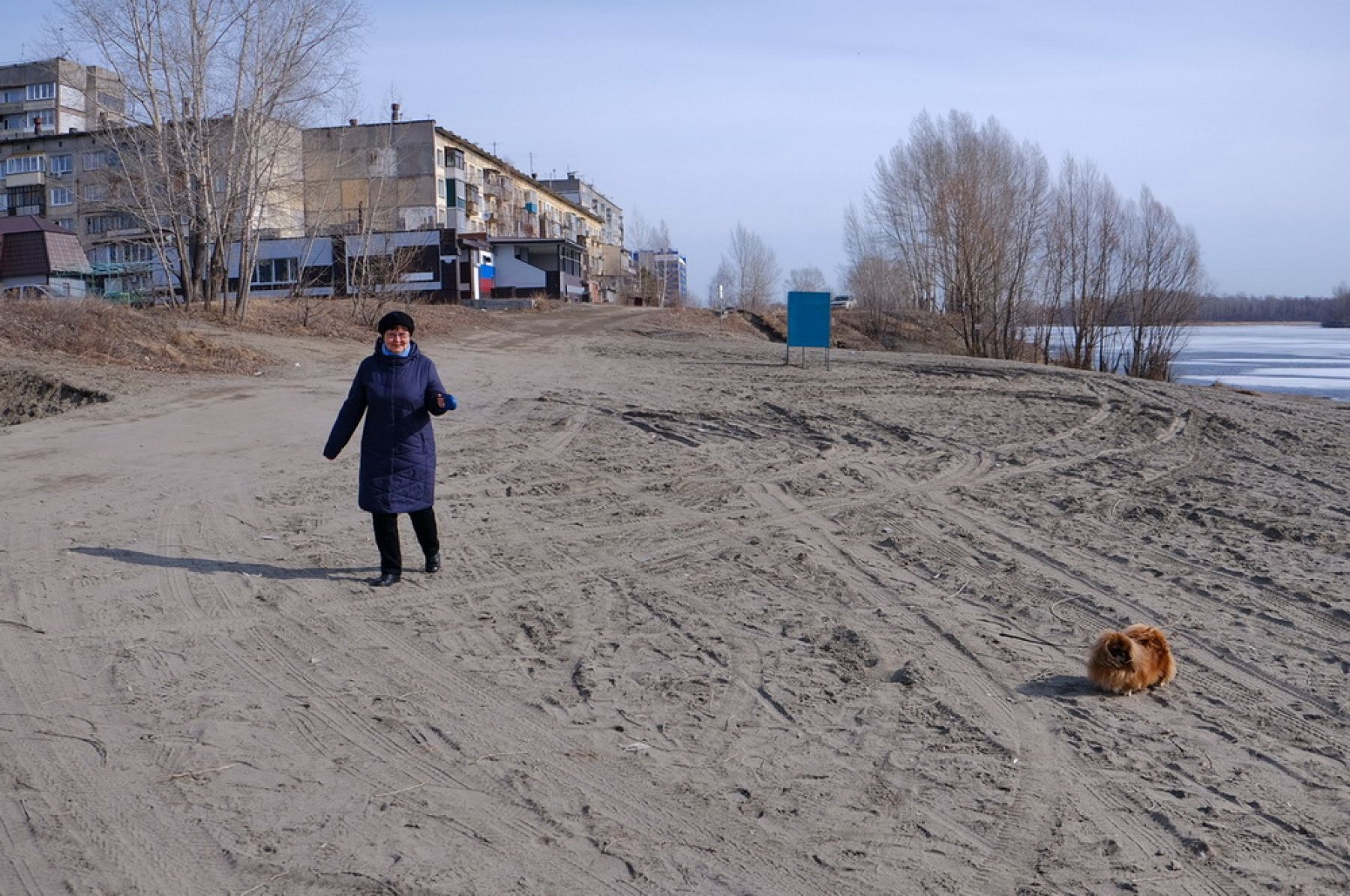 Лед отступает: промоины на Бии становятся все шире