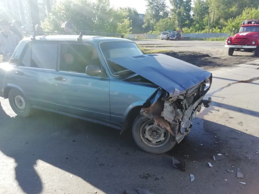 ВАЗ получил серьезные повреждения при ДТП 20 июня в Бийске 