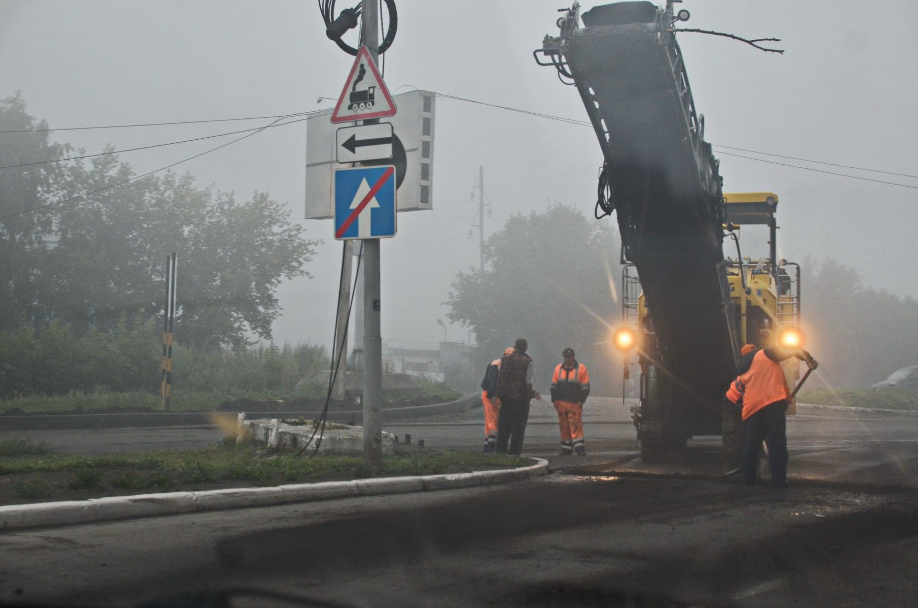 Сайлент-Бийск: город накрыло туманом из воды и дыма 