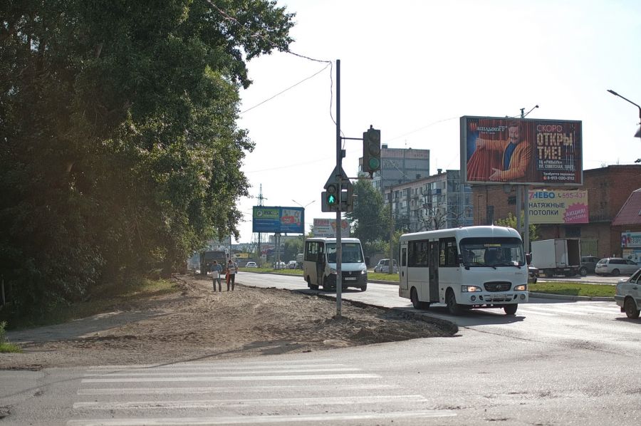 Начаты работы по расширению улицы Советской на Зеленом Клине 