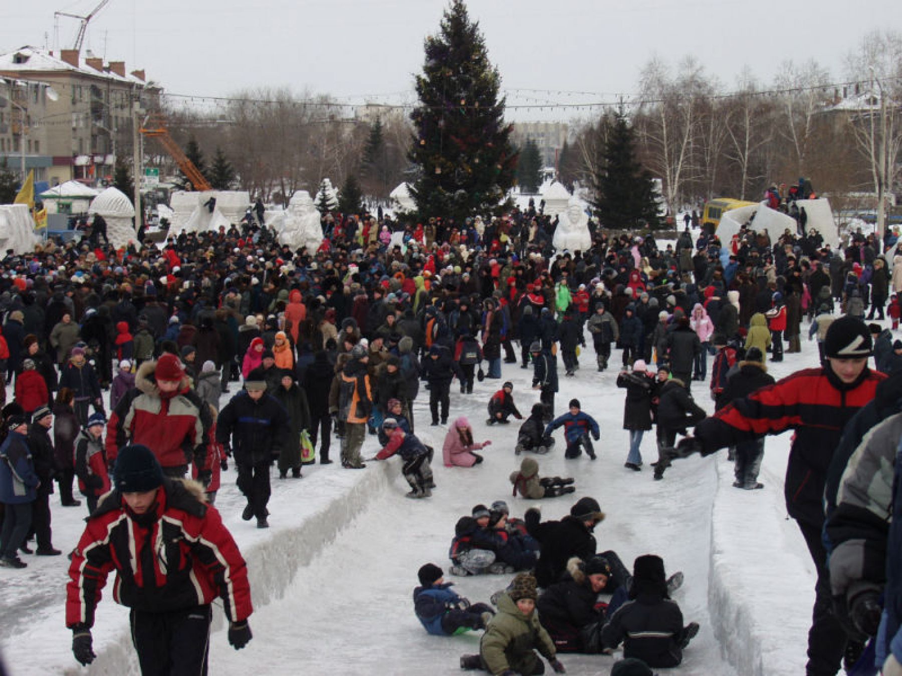 Открытие главной елки, 2005 год, Петровский бульвар. Фото Юрия Верещагина, из архивов «БР»