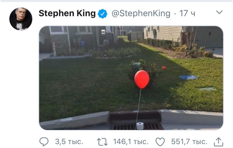 Стивен Кинг тоже на карантине, но смотрит на жизнь с чисто кинговским оптимизмом