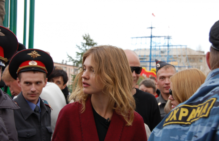 Наталья Водянова на открытии площадки, октябрь 2009 года. Фото: архив "БР"