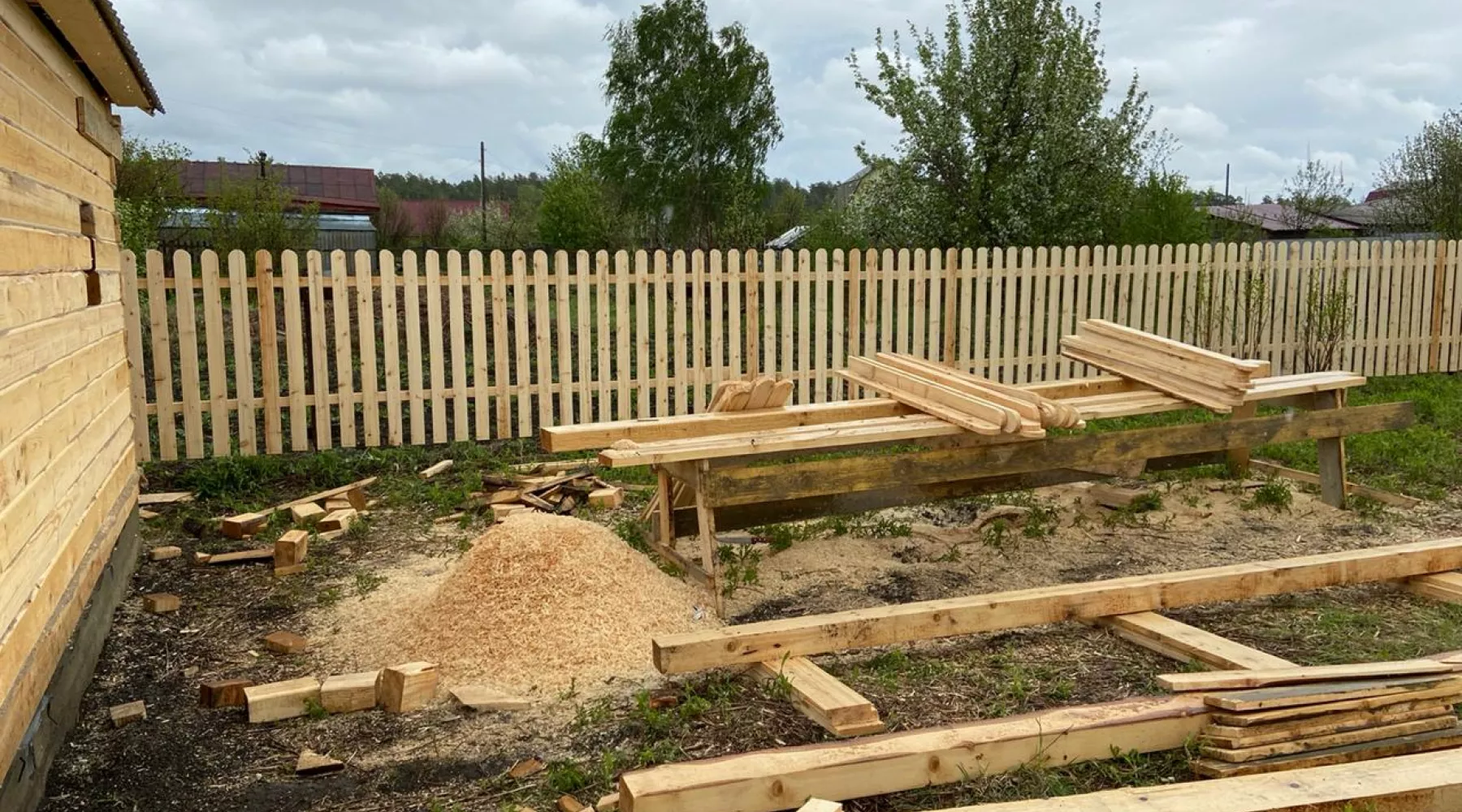 Строительство дома.