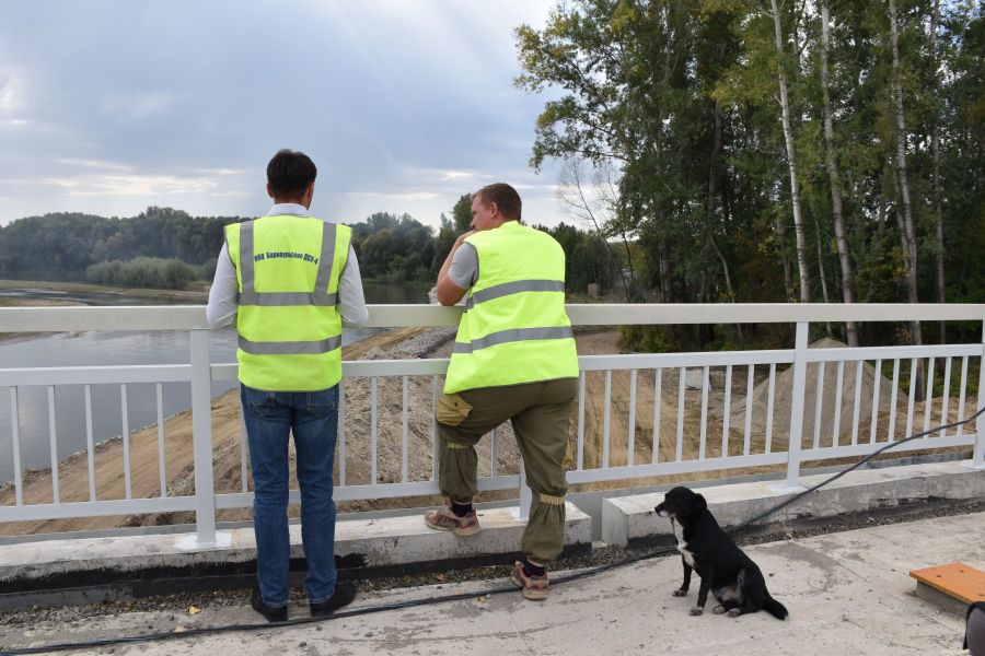 Завершается строительство уникального моста в Смоленском районе