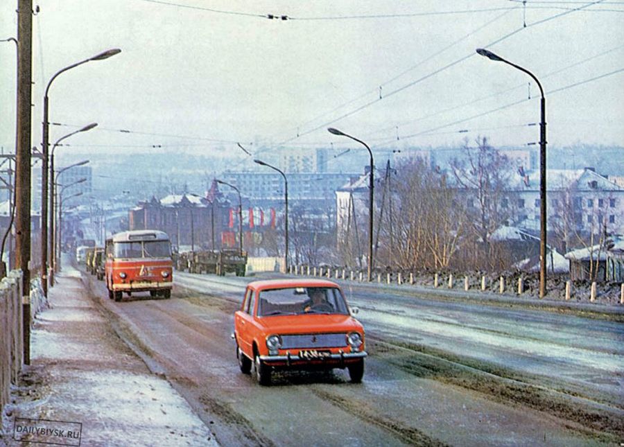Бийский коммунальный мост, конец 70-х годов 