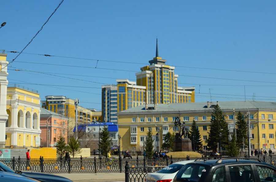 ЖК "Столичный" - самое высокое здание в Барнауле, высота 102 метра 