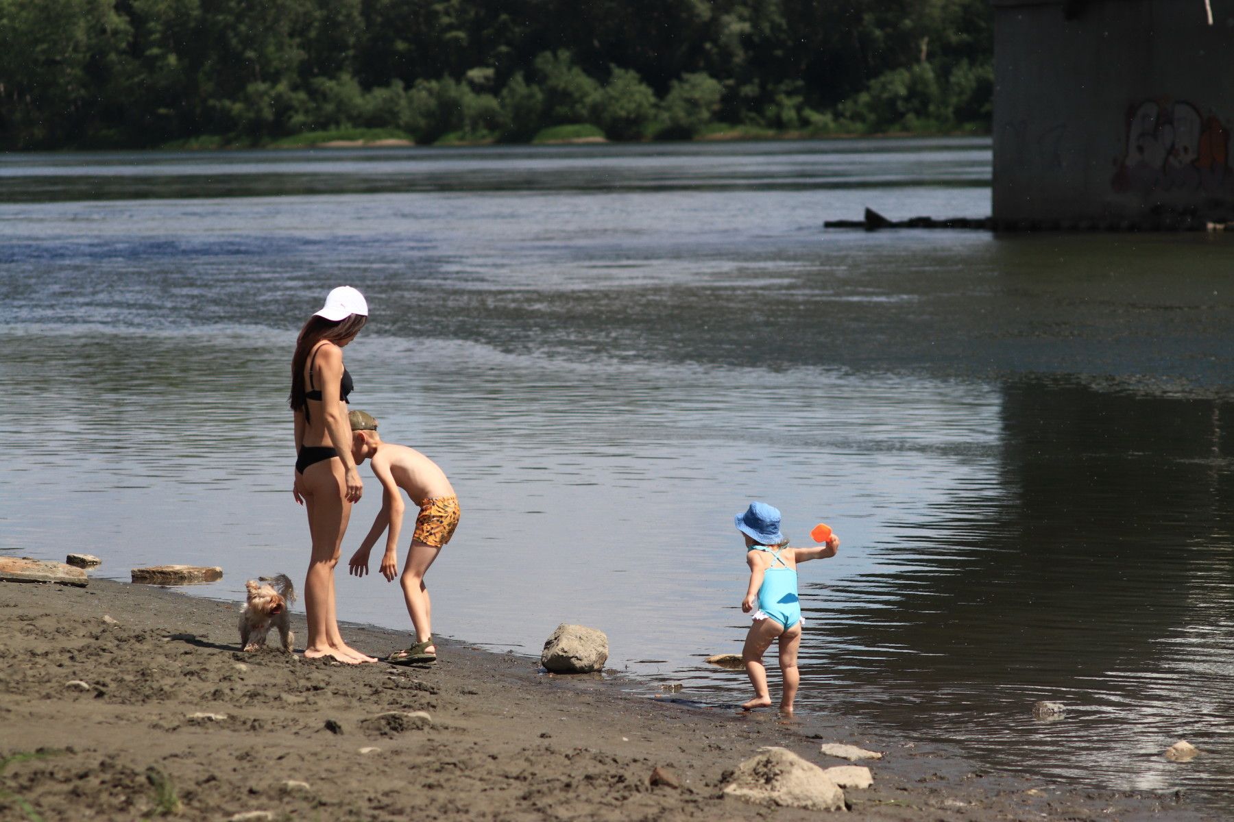 Центральный пляж у коммунального моста в Бийске стал намного чище