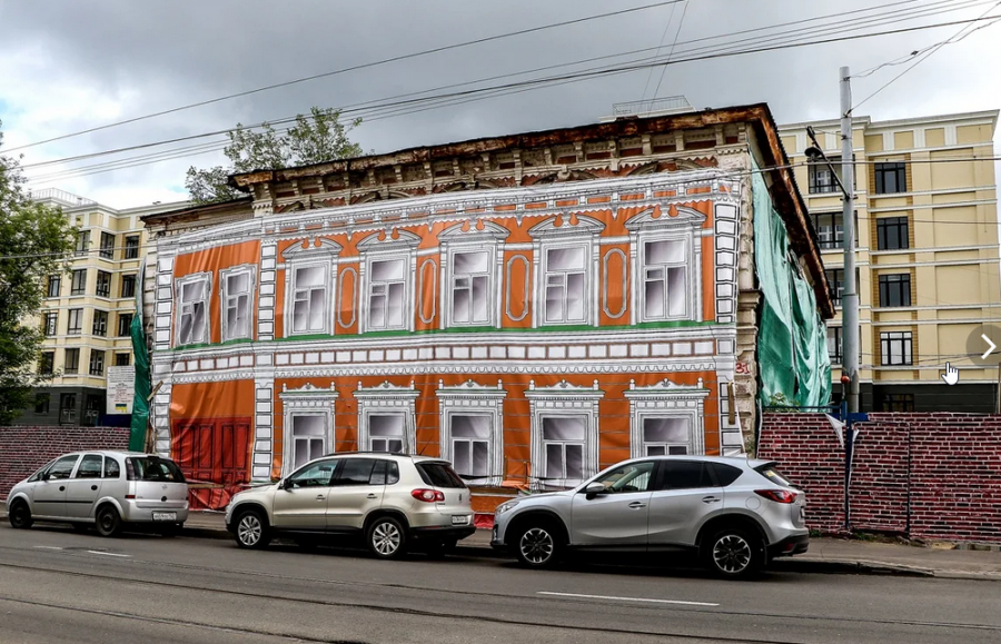 Пример фальш-фасада. Фото: NN.ru