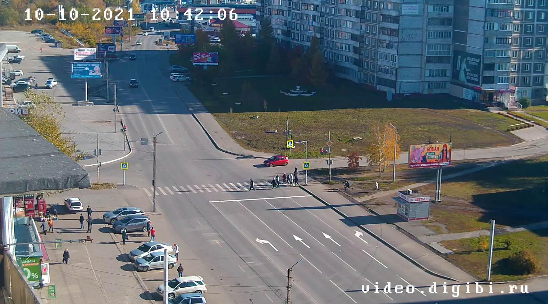 Новая разметка на перекрестке ул. Советская - Стахановская