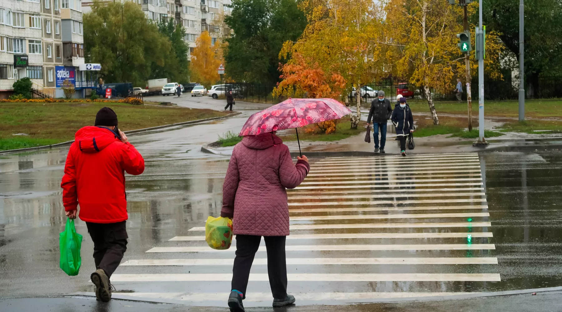 Дождь в Бийске. Осень 