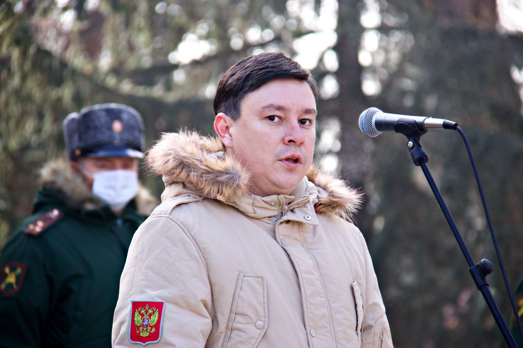 Церемония передачи Бийску Боевого Знамени