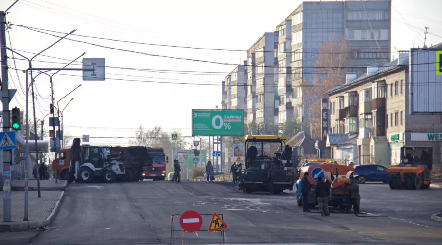 Ремонт дороги на улице Митрофанова 