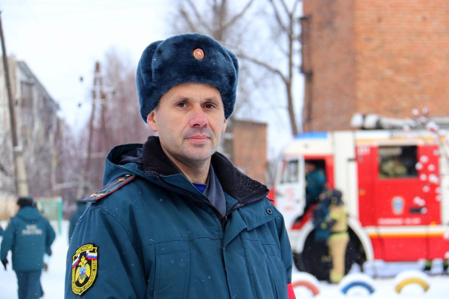 Владимир Денисов, начальник службы пожаротушения второго пожарного спасательного отряда