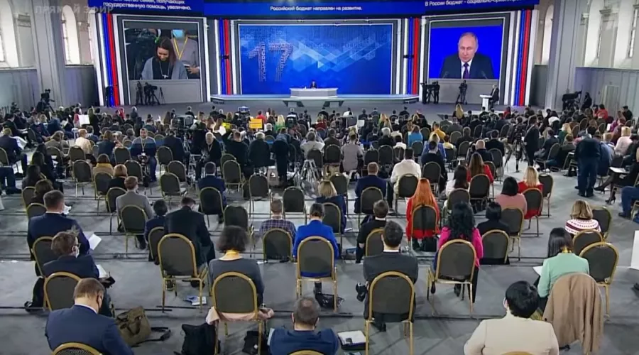 Пресс-конференция Владимира Путина в 2021 году 