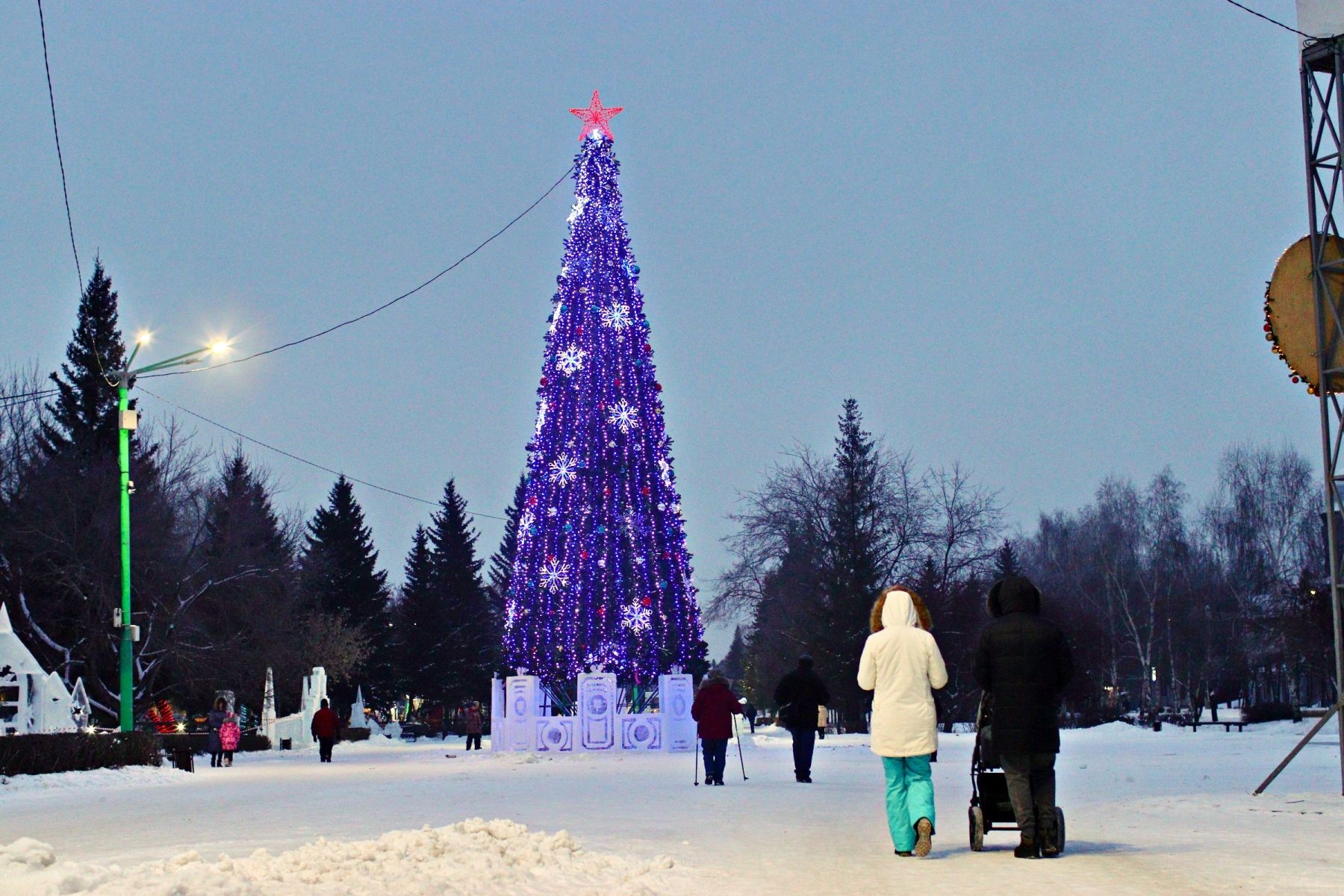 Главная елка в Бийске в 2021 году
