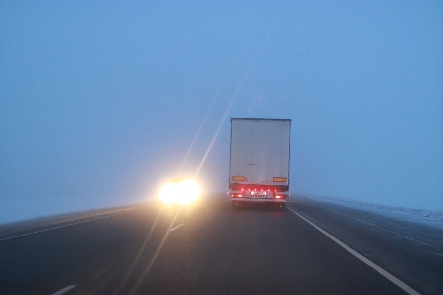Туман на трассее Бийск-Барнаул, 4 февраля