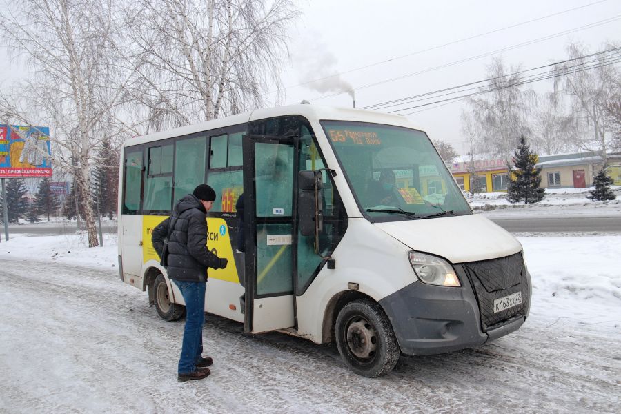 Автобусы в Бийске. Маршрут №55
