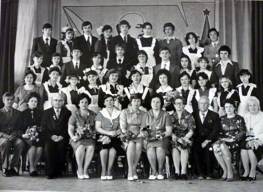 Выпускники 10 класса школы №25, 1981 год