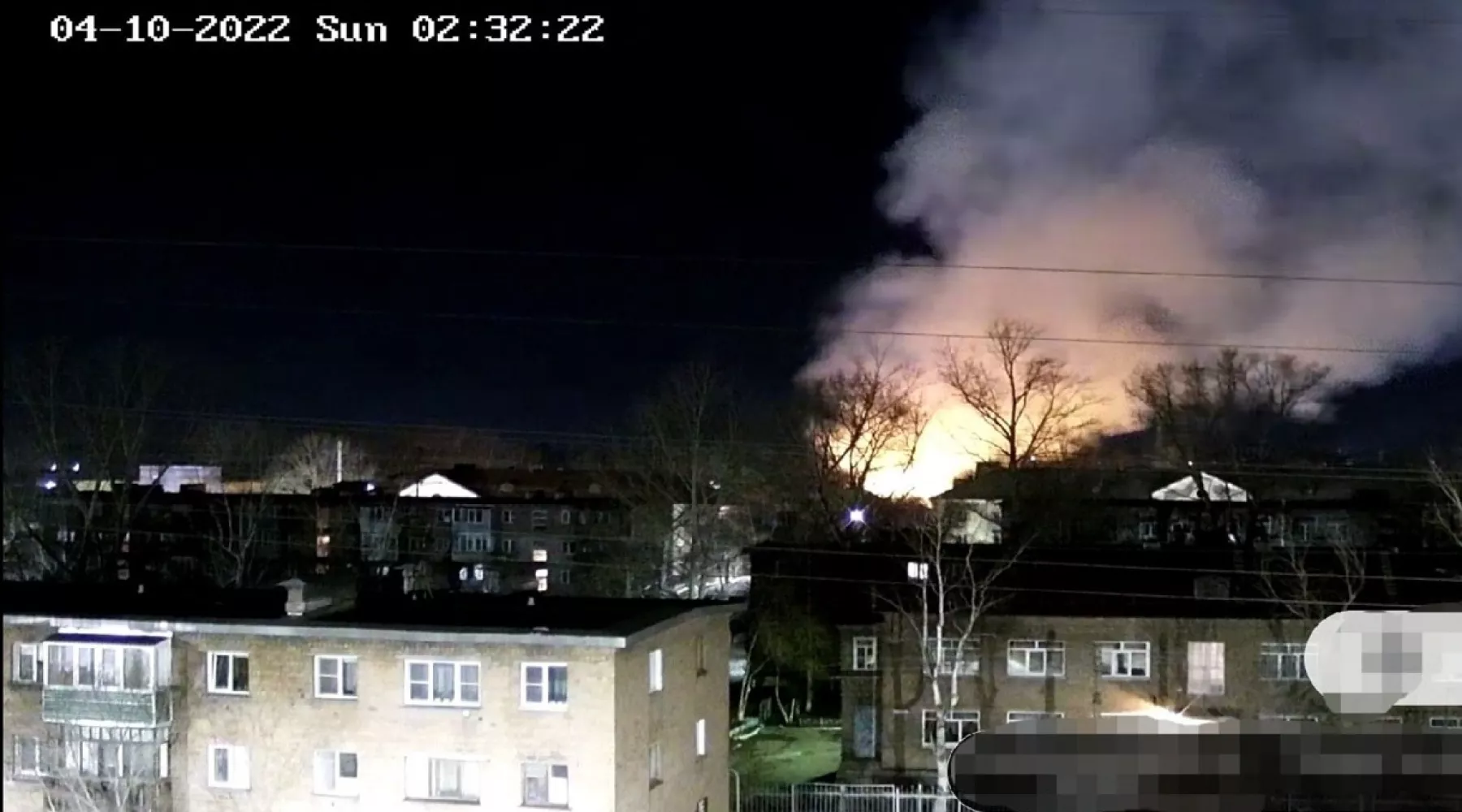 Пожар в домах на Социалистической