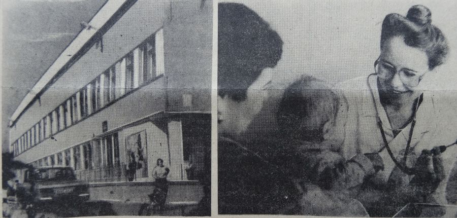 В 1986 году детская поликлиника в Приобском районе обрела новый дом - на этом же месте она располагается до сих пор
