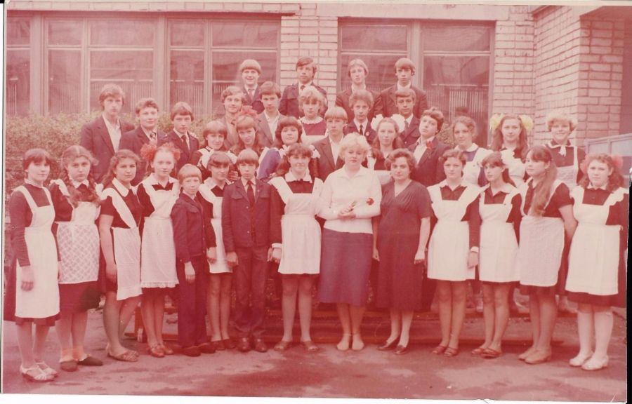 Учащиеся 8-го класса школы №3, 1984 год 