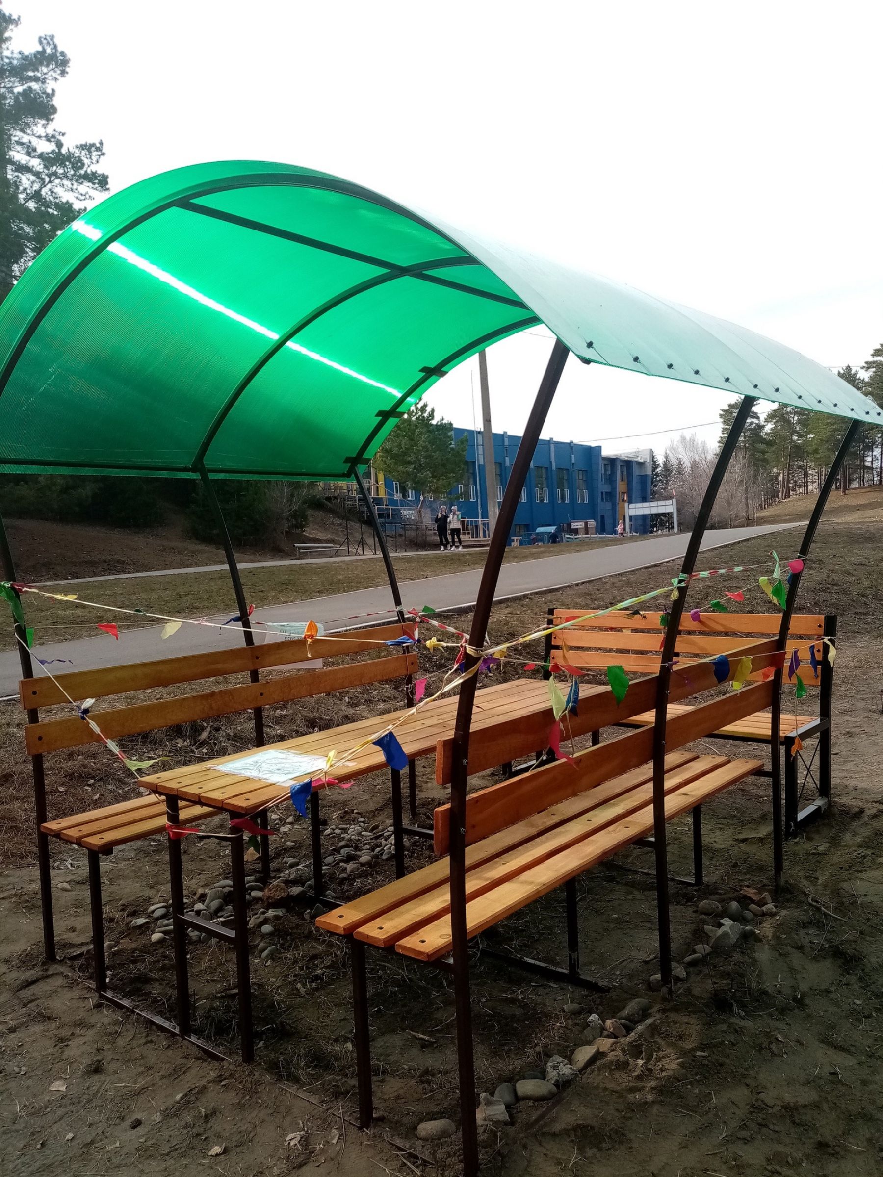 Новая беседка на АБ