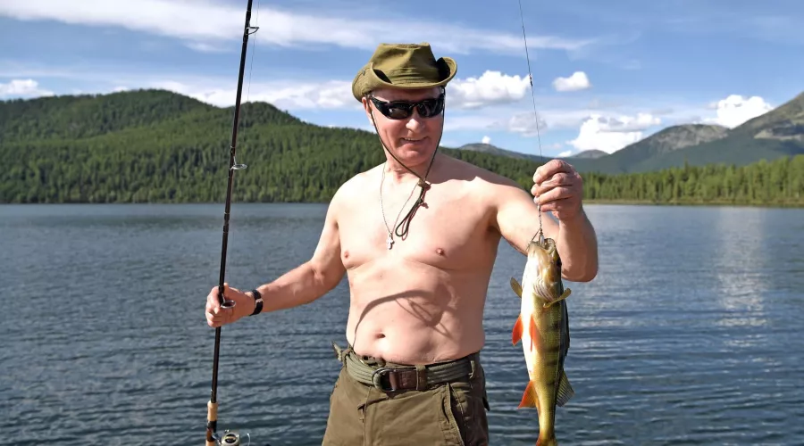 Президент Путин на отдыхе