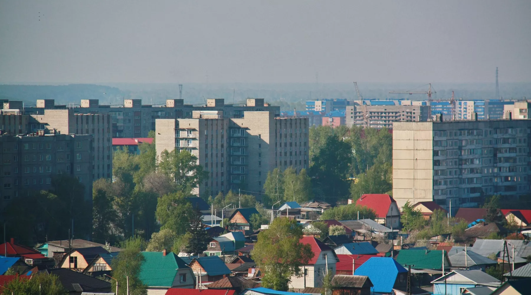 Вид на Бийск. Панорама Бийска