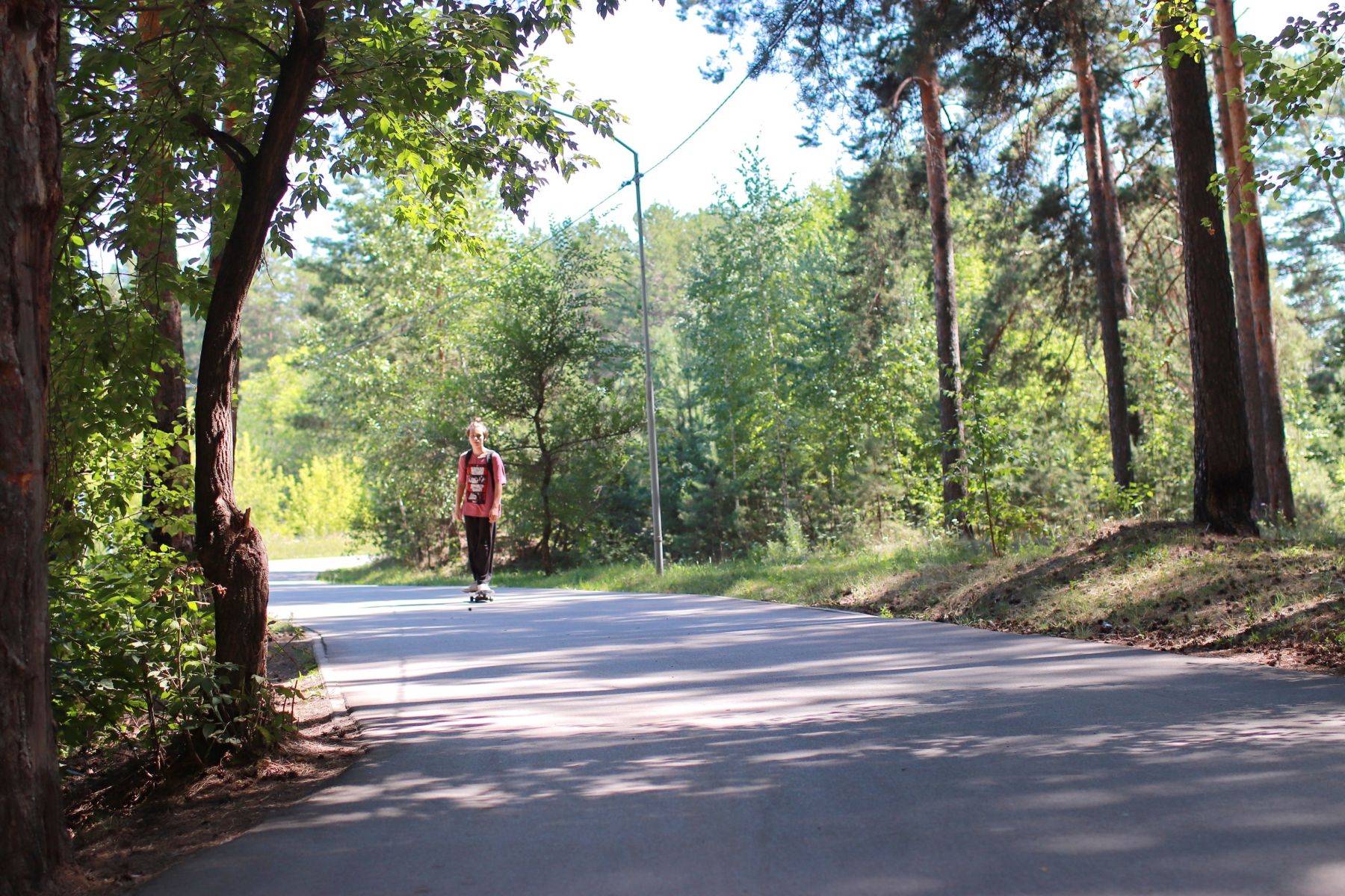 Роллерная трасса в лесопарковой зоне