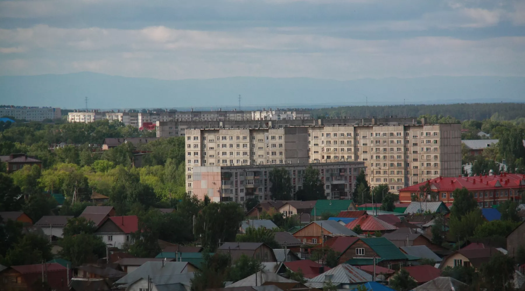 Бийск. Вид сверху.