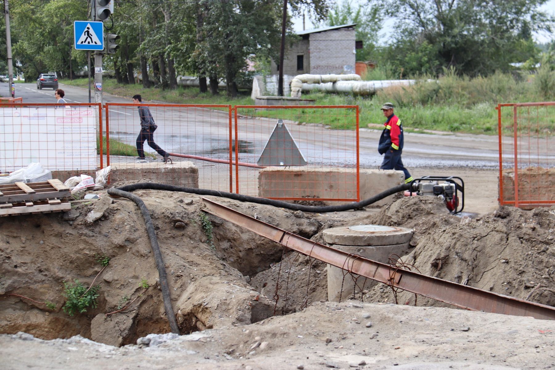 Работы на ул. Социалистической.