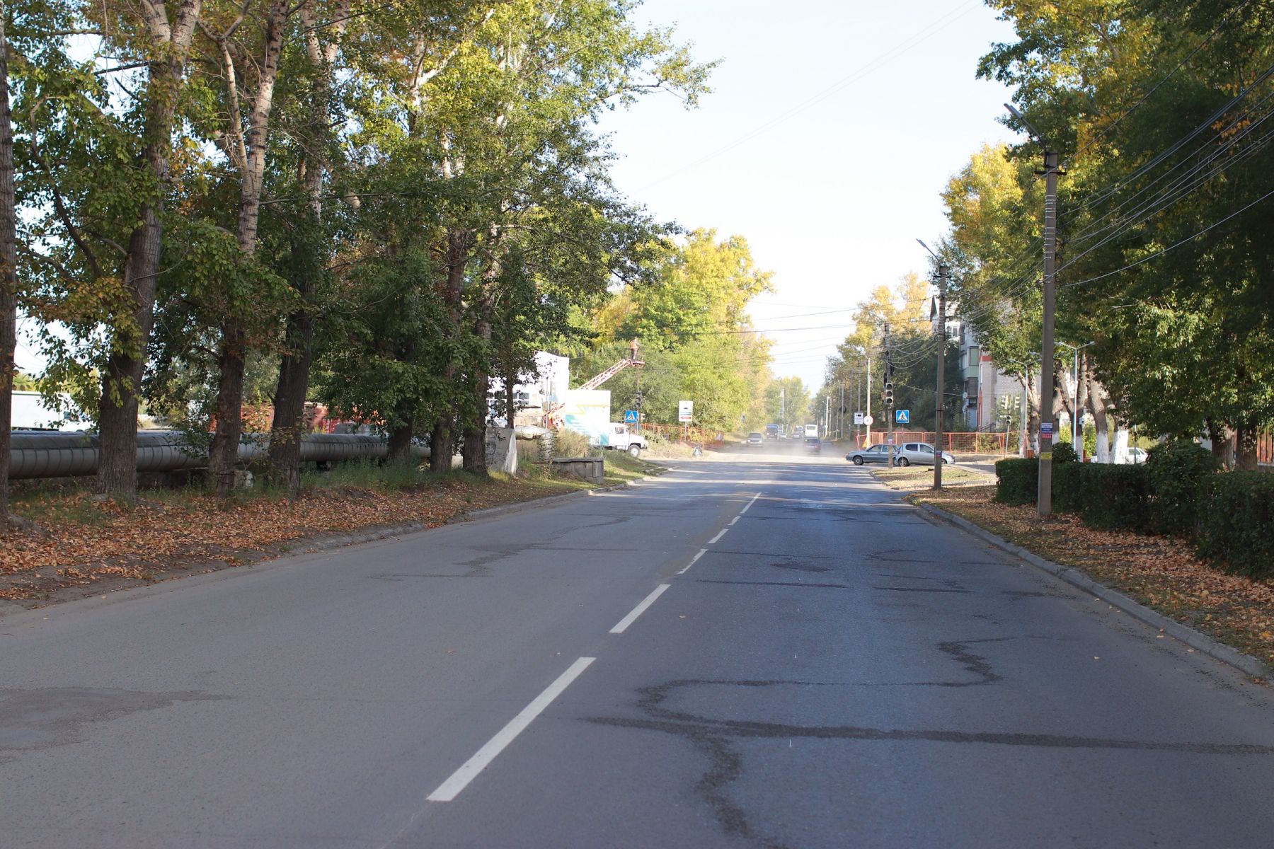 Дорожная разметка на ул. Социалистической.
