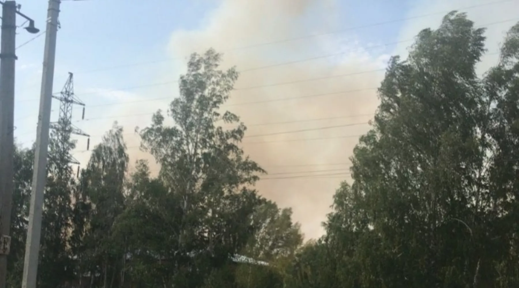 Пожар в промзоне Бийска