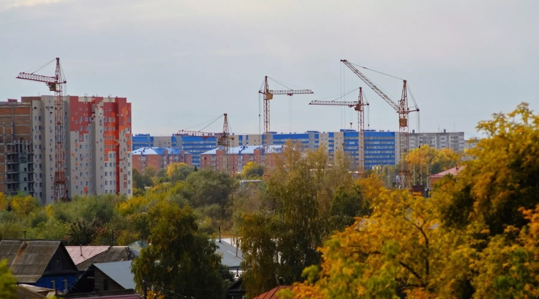 Осень, новостройка, Митрофанова, район &quot;Ленты&quot;